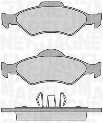 MAGNETI MARELLI 363916060251 -  Комплект тормозных колодок, дисковый тормоз